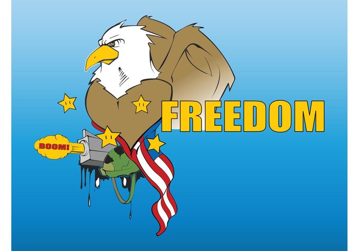 weapon war USA Type art Text art T-shirt print stars helmet gun freedom flag Fight eagle comic bird animal america 