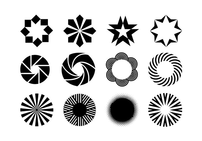 vector patterns logo design shapes logo design elements creative design objects 