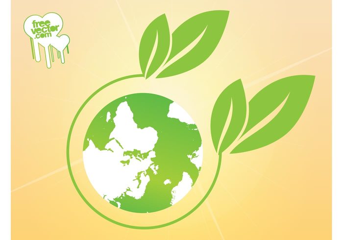 world plant planet nature logo leaves leaf icon globe environment ecology eco earth continents 
