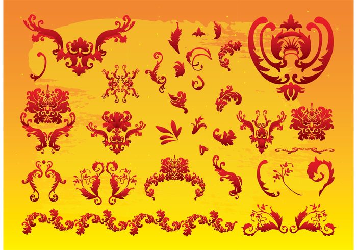 wallpaper vintage vector pattern Vector ornament Textiles retro ornament old interior design Design Elements clip art antique 