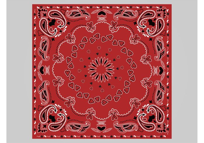 wallpaper Textile swirls square lines hearts greeting card geometric shapes fashion decorative clothing bandana background  