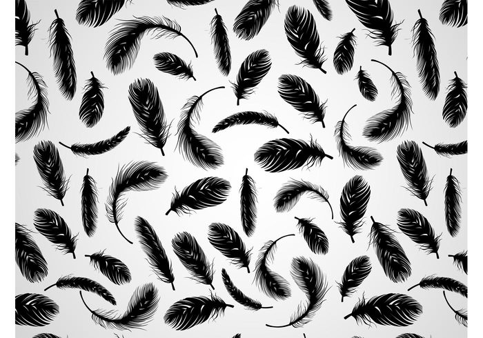 wings wallpaper silhouettes seamless pattern Plumage flying feathers fabric pattern birds background 