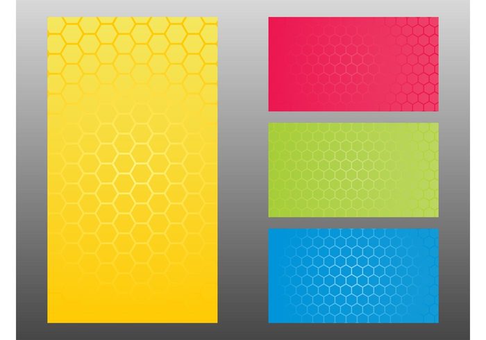 wallpapers Rectangles organic nature Honeycombs vector hexagons geometric shapes colors colorful bees Backgrounds Backdrops  