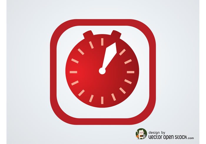 timer time stopwatch icon clock face clock button banner badge arrow alarm 