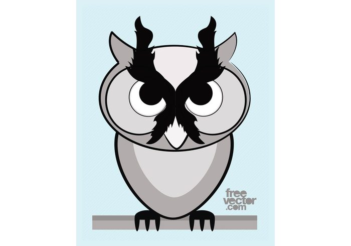 wilderness wild owl nature comic character cartoon bird animal angry 