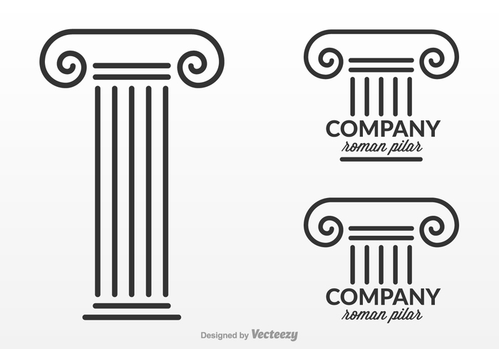 vector traditional symbol style stone silhouette sign set sculpture roman pillar roman pillar pedestal Part painting ornate old object museum marble line isolated illustration icon history historical greek graphic exterior element design culture construction concept column classical classic building black art architecture architectural antique ancient abstract  