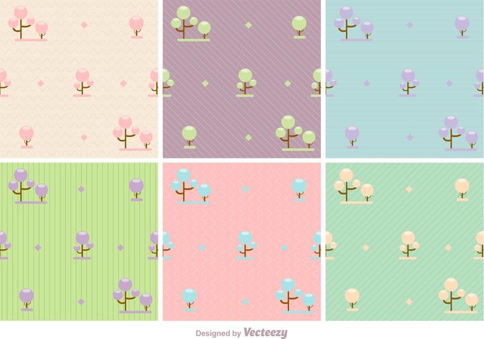 wallpaper vintage trees tree wallpaper tree pattern tree background tree texture summer stylized tree spring seamless retro plant pattern pastel pattern pastel nature forest decor branch background backdrop abstract tree 