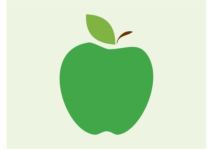 vitamins sticker stem leaf icon Healthy fruit food Diet decal comic cartoon Apple vector apple icon apple 