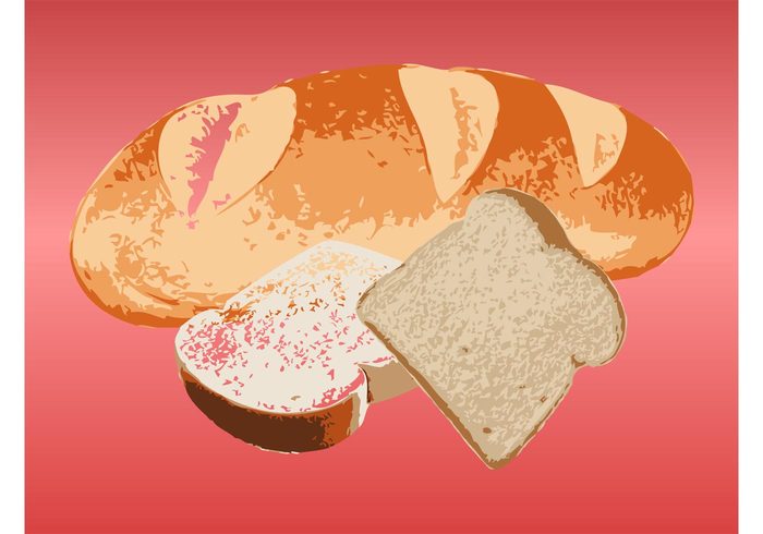 slices Sliced bread recipe meal Loaf of bread icon food eat crust bakery baked 