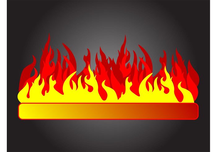 stylized shape rectangle outline online internet gradient flame burning burn bar 