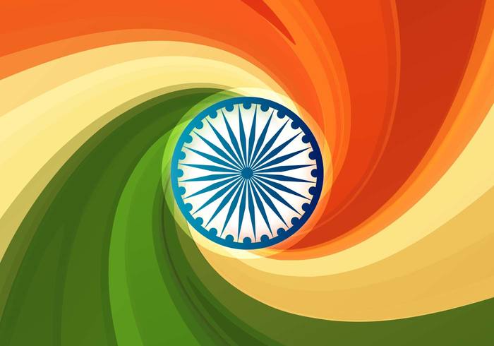 swirls swirl Republic Pride orange indian india Independence holiday Hinduism abstract 