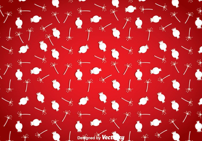 wallpaper rosehip rose repeat red print plant pattern naturel leaf Berry background 