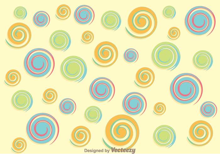 wallpaper template swirly soft ornament line decoration colorful circle background abstract 