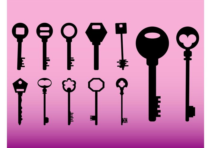 vintage unlock templates tattoos stickers silhouettes security retro Privacy old modern logos locked lock contemporary antique 