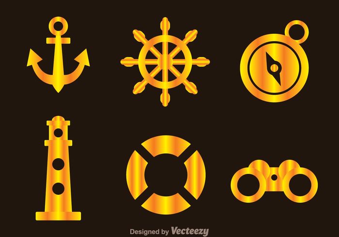 wheel water sea ocean navy nautical nautica marine lighthouse golden gold float effect compass anchor 