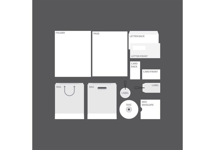 white wallpaper type template set paper page package office modern mockup letterhead identity folder envelope editable disc corporate company profile template company CD card business branding brand blank bag advertising 