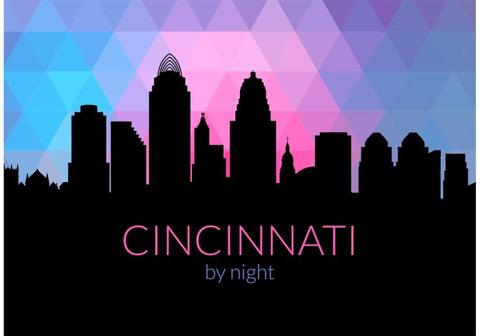 USA triangle town texture text technology structure skyscrapers silhouette shapes Place pattern ohio mosaics megalopolis live life isolated Idea Geometry geometric District design Copy-space concept color cityscape city silhouette city scape City life city buildings city cincinnati skyline vector cincinnati center buildings Big city banner background artwork art area Abstraction abstract  