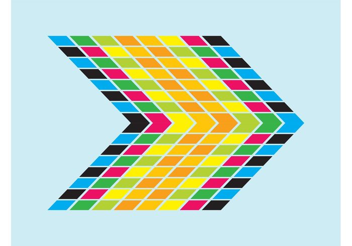 multicolored logo icon Geometry geometric shapes Diamond shapes decorative decoration colors colorful arrow abstract 