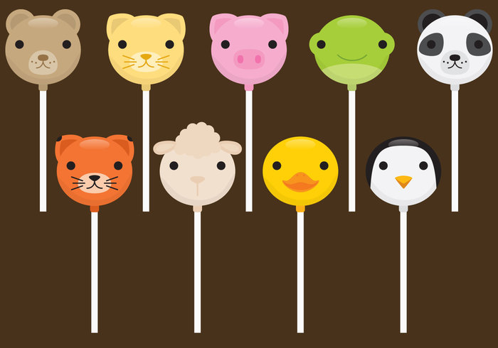 variety Treat sweet stick sprinkles sheep set pop pig penguin party panda lollipop isolated fun frog fox food eating duck dessert confectionery chocolate cat candy cakepop cake pops cake pop cake bear ball baked Assortment  