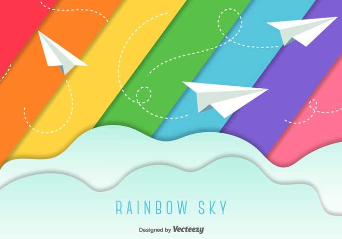 wing voyage travel toy sky rainbow play plane paper origami happy freedom fly flight cloud blue background aviation airplane aircraft air aeroplane 
