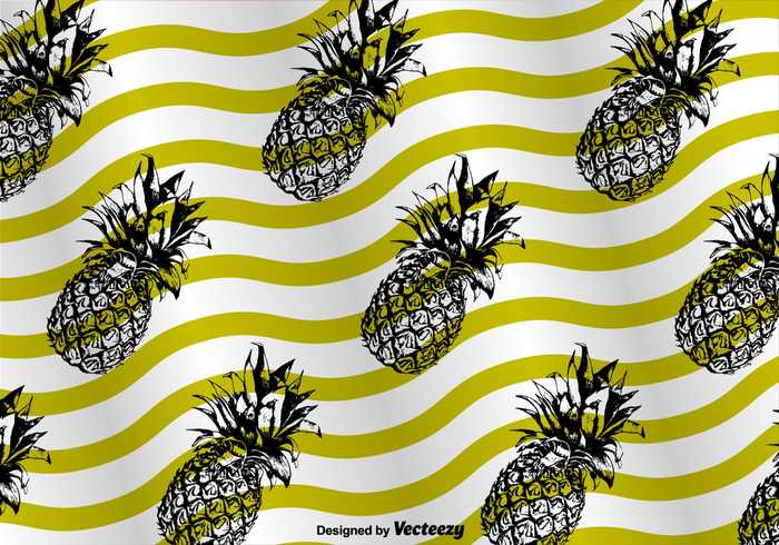 wallpaper tropical texture summer sketch silhouette plant pineapple pattern palm nature hand fruit food exotic drawn drawing Caribbean background ananas 