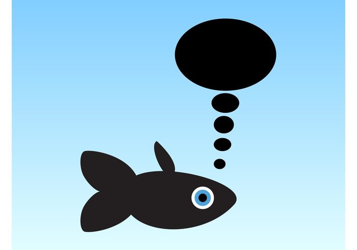 water speech bubble speech simple sea fish Comic Book caricature Aquatic animal 
