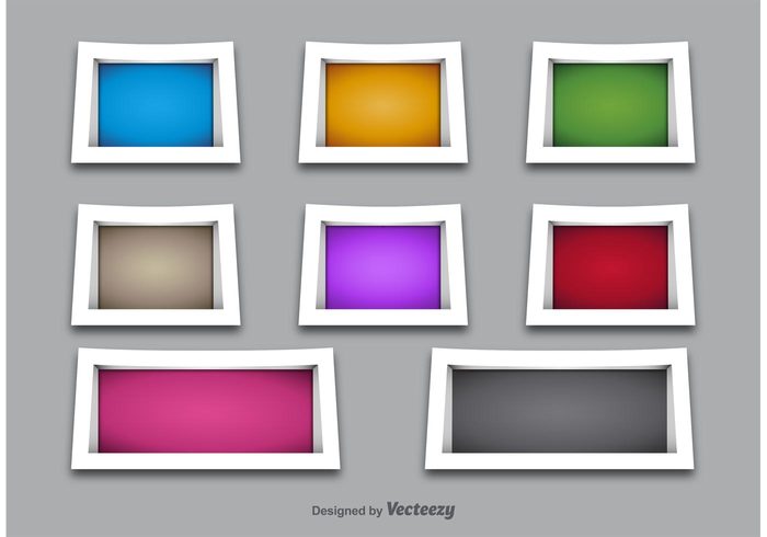 shelves gallery frame colorful shelf colorful frame boxes box 3d shelves 3d shelf 3D frames 3D frame 3d 