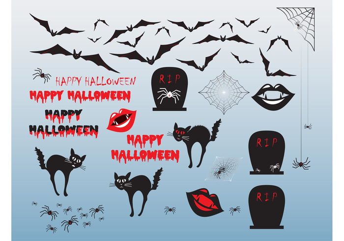 vampire text terror teeth movie horror holiday halloween vector greetings greeting card film decorations characters animals 