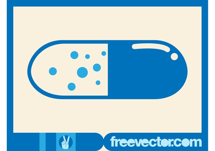 Prescription drug pill medicine medical logo icon heal drug dots doctor circles bubbles 