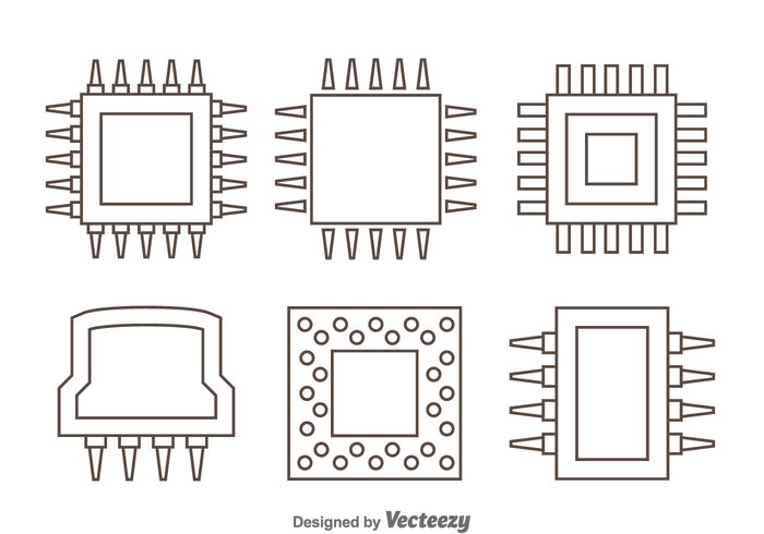 Processor microprocessor microchip micro electronic digital CPU Component circuit chip board 