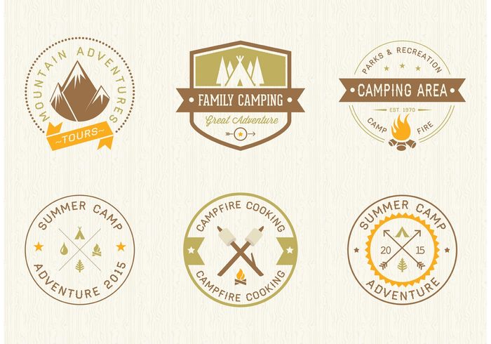 woods wildlife wilderness vintage vector valley tree Trail tent symbol summer sticker stamp sign shield set round retro Recreation park Outdoor nature mountaineering mountain label insignia illustration hiking hike graphic forest Explore exploration expedition emblem design element design classic camp marshmallows camp badge arrow 