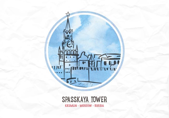 watercolour watercolor vector travel tower tourism texture temple sky sketch russian russia religious religion paint orthodoxy Orthodox Moscow kremlin isolated ink illustration handmade grungy grunge drawing dome design cross colorful color city church Christianity christian cathedral building brush background art architecture abstract 