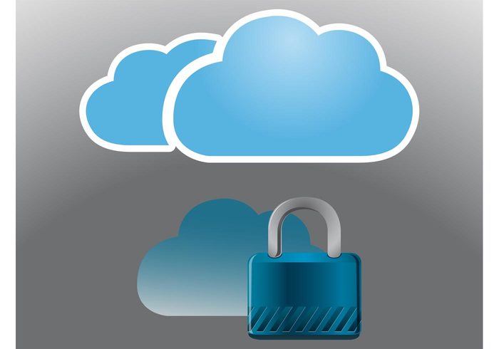 web weather technology tech sky security Privacy padlock online nature logos internet computers cloud computing Cloud computers 