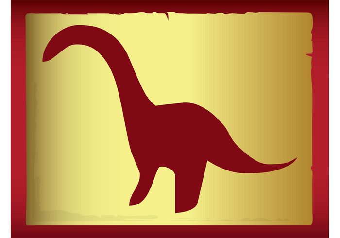 tail silhouette reptile prehistoric Neck logo icon Herbivorous Extinct dinosaur Brachiosaurus animal 