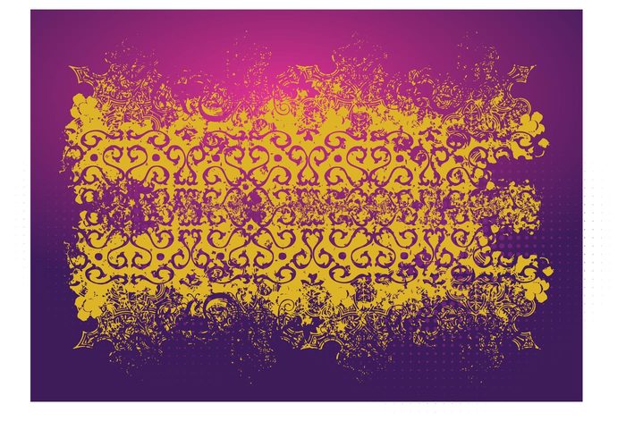 vector background texture scrolls paint ink grunge vector grunge glowing floral dots Design footage cool backdrop 