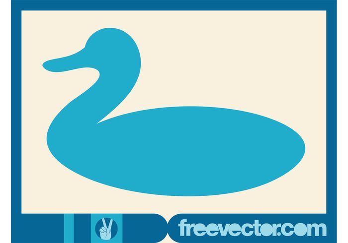 wild swim silhouette Livestock icon Goose fauna duck beak animal 