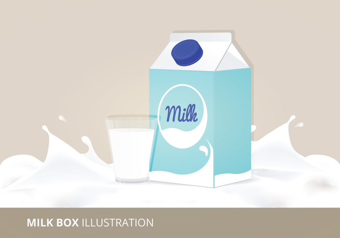 object nature milky milk wave milk box vector milk box milk illustration health glass of milk food delicious blue  