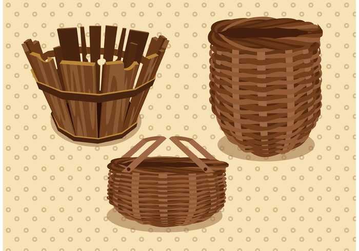 picnic old basket old nature natural isolated handwork handmade basket handle brown baskets basket 