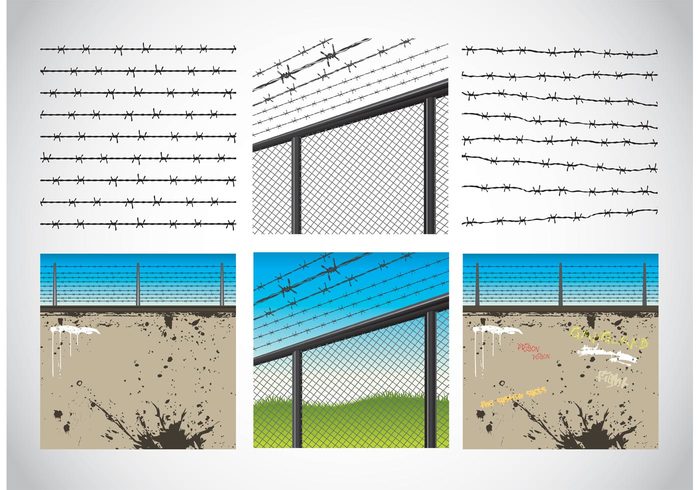 war security protection fortification cattle Bobbed Bob barbed wire Barb wire animal 