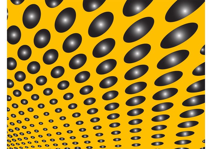 wallpaper pop art perspective gradient Geometry geometric shapes Ellipses dots circles background 