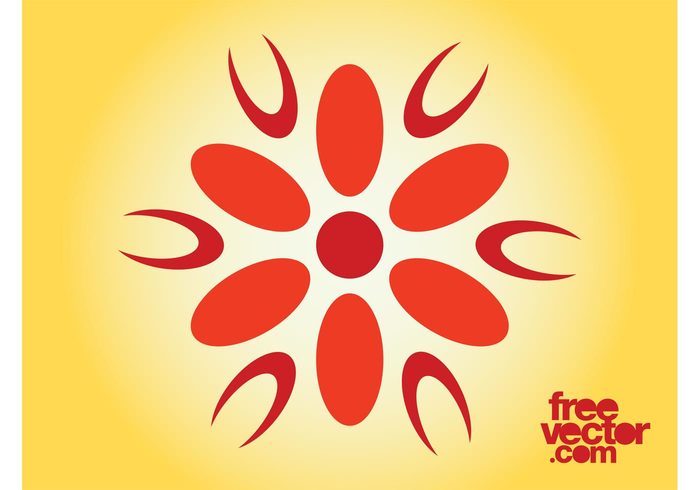 spring nature logo icon flower floral flora Ellipses circle blossom 