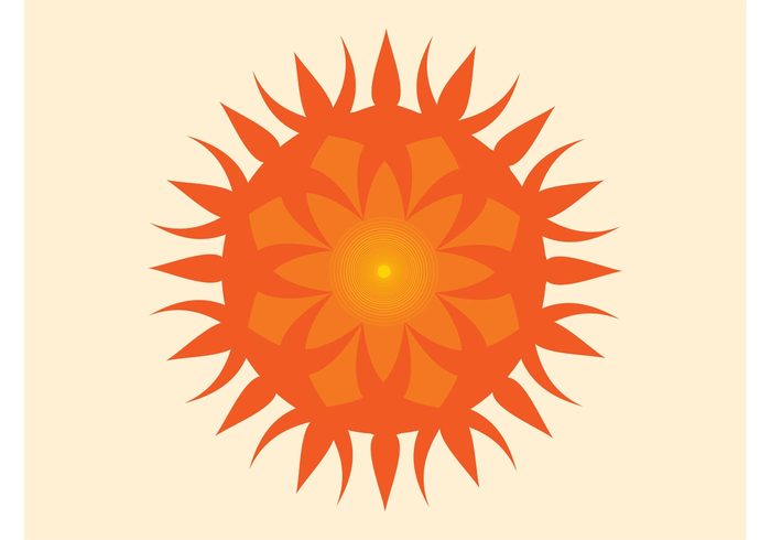 weather sunshine Sun vector Sun icon sun summer sticker sky round rays nature logo flower climate circles abstract 