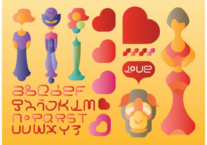 vase typography speech shape red plant pink people monkey love heart geometric fresh flower bubble alphabet abc 