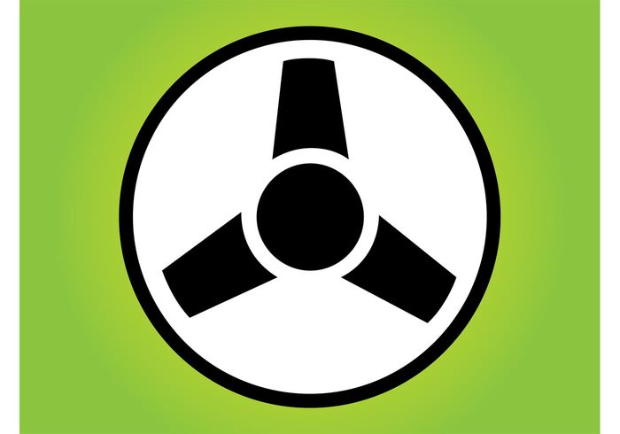 symbol Steering wheel round logo icon driving drive circle car auto 