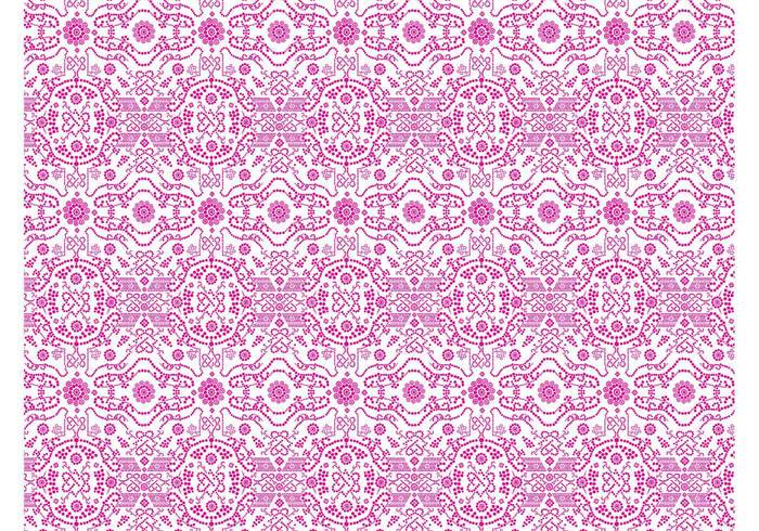 wallpaper swirls seamless pattern pattern flowers floral dots circles blossoms background backdrop 