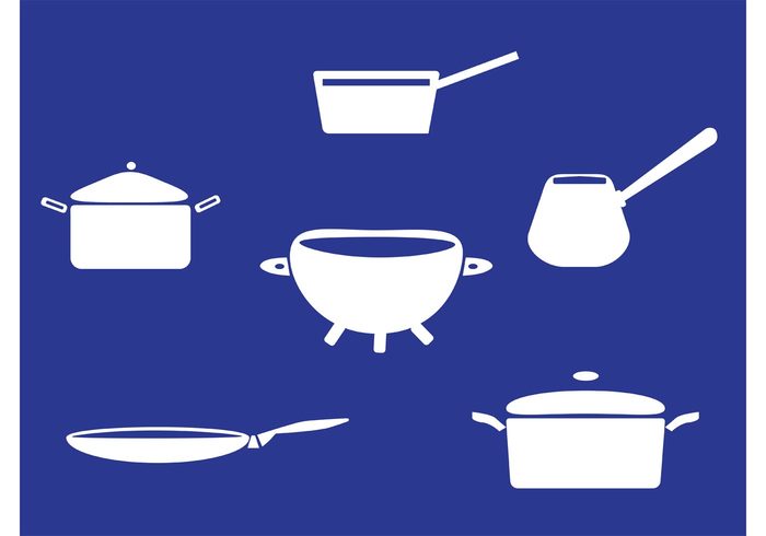 vector restaurant pots and pans pot pictogram pan with lid pan with handles pan with handle pan lid kitchen frying food flat dish cooking pans cooking lid cooking cook  