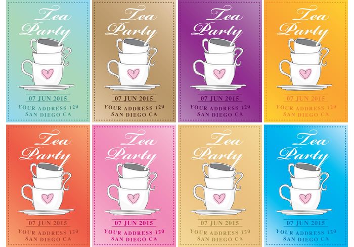 variation tea party invitation tea party sweet sugar pink pastry party invitation kitchen high tea gourmet food dessert delicious decorative decorate cooking celebration bakery assorted  
