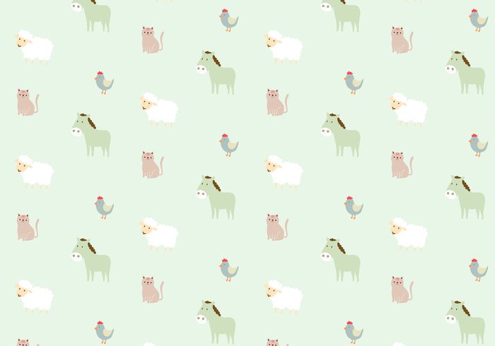 wallpaper vector trendy sheep shapes seamless random pets pattern pastel ornamental horse farm animal donkey decorative decoration deco chicken cat background animals 