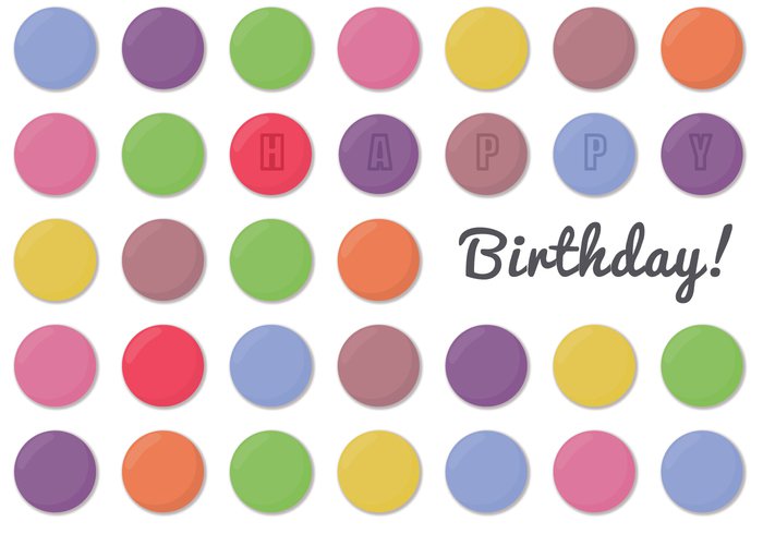sweets smarties happy birthday food colorful circles celebration candy birthday background 