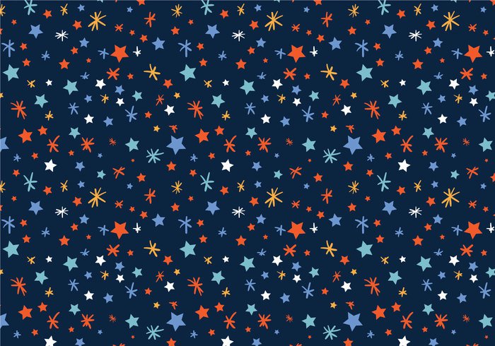 whimsical stardust star sky playful pattern night doodle cute comet children background  